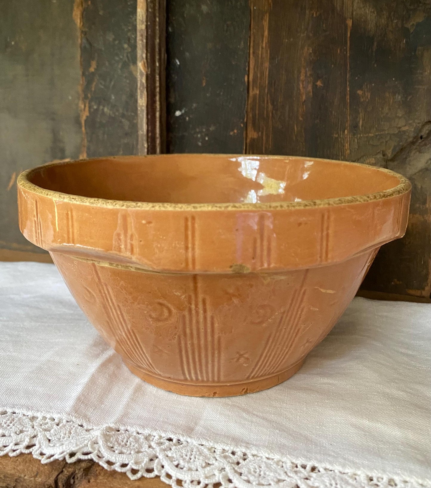 Moon & Stars, Set of 3 Mixing Bowls, Pumpkin Color
